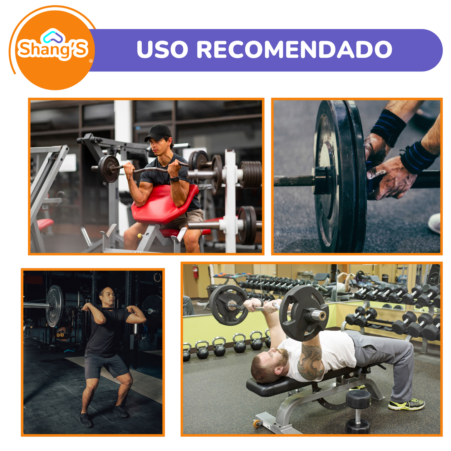 Barra Z Olímpica de 1.20 m | 10 kg | 400 lb – Ideal para Bíceps y Tríceps