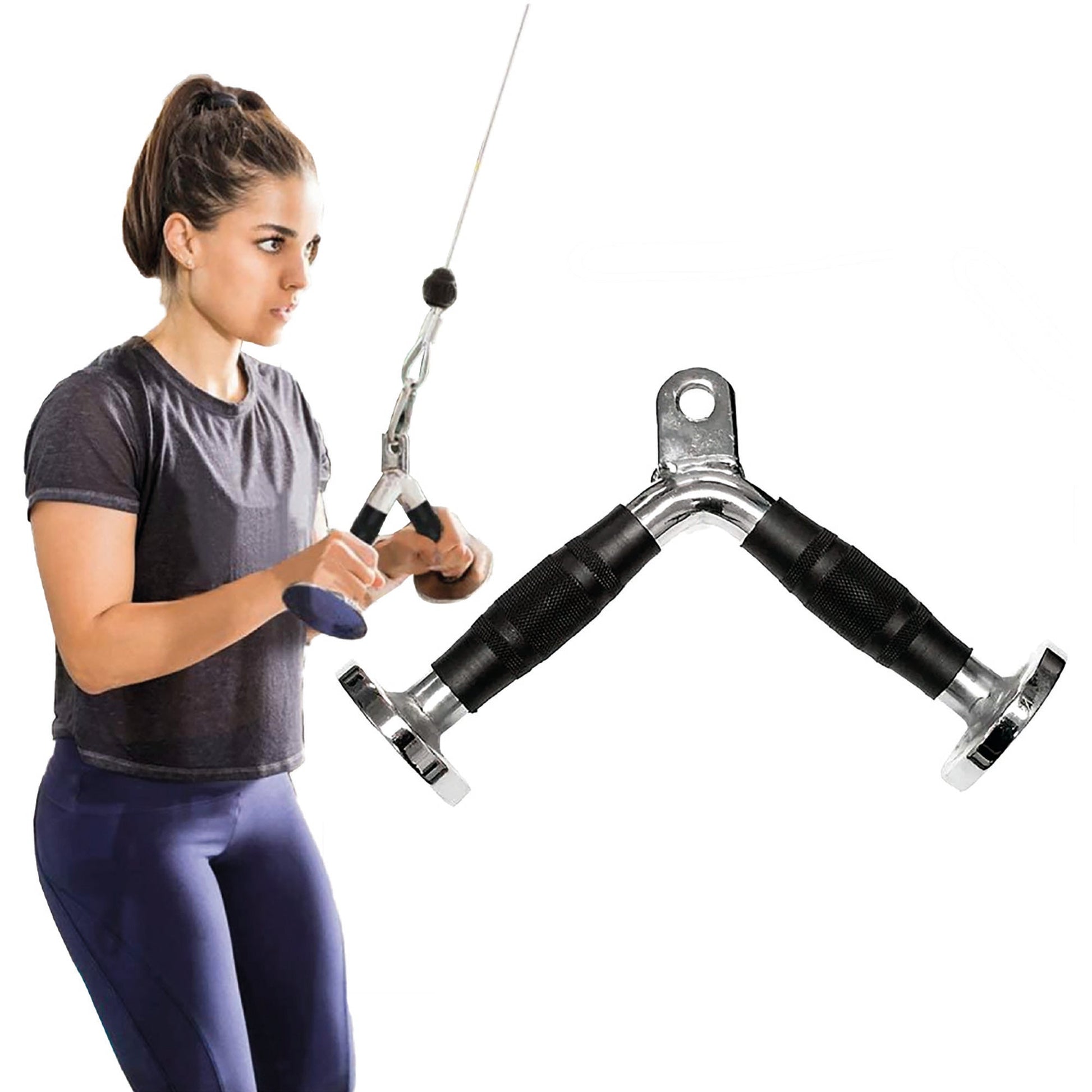 Agarre Maneral De Polea En Forma de V Para Tríceps P447-7 Fitness Shang's | Tienda Deportiva