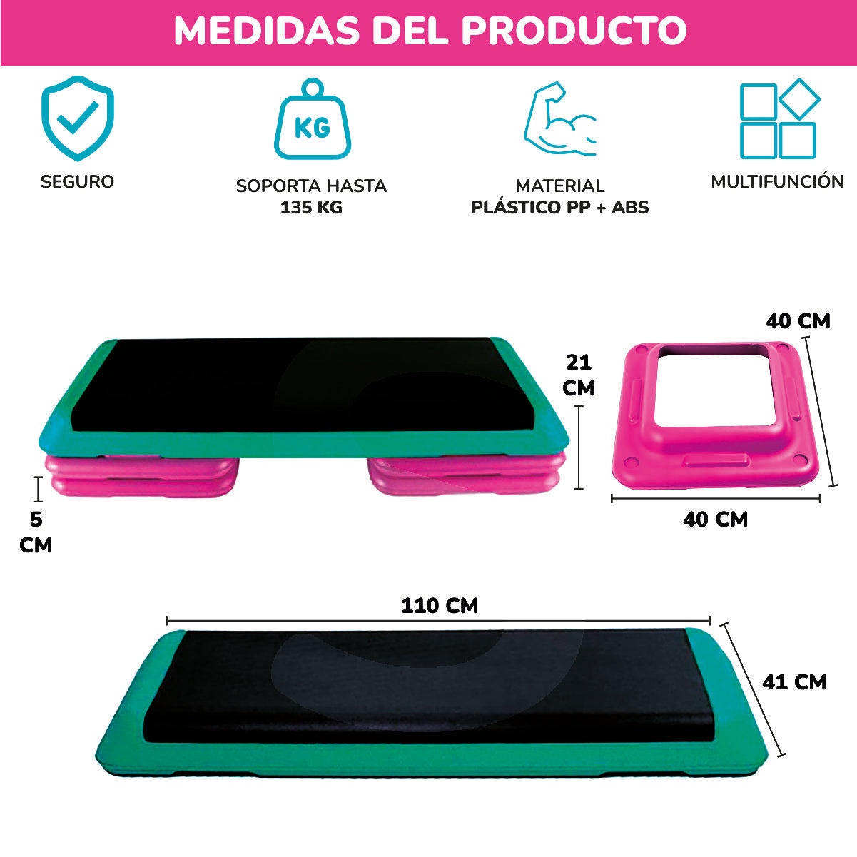 Banco Step Up Fitness Shang's | Tienda Deportivashangs.mx