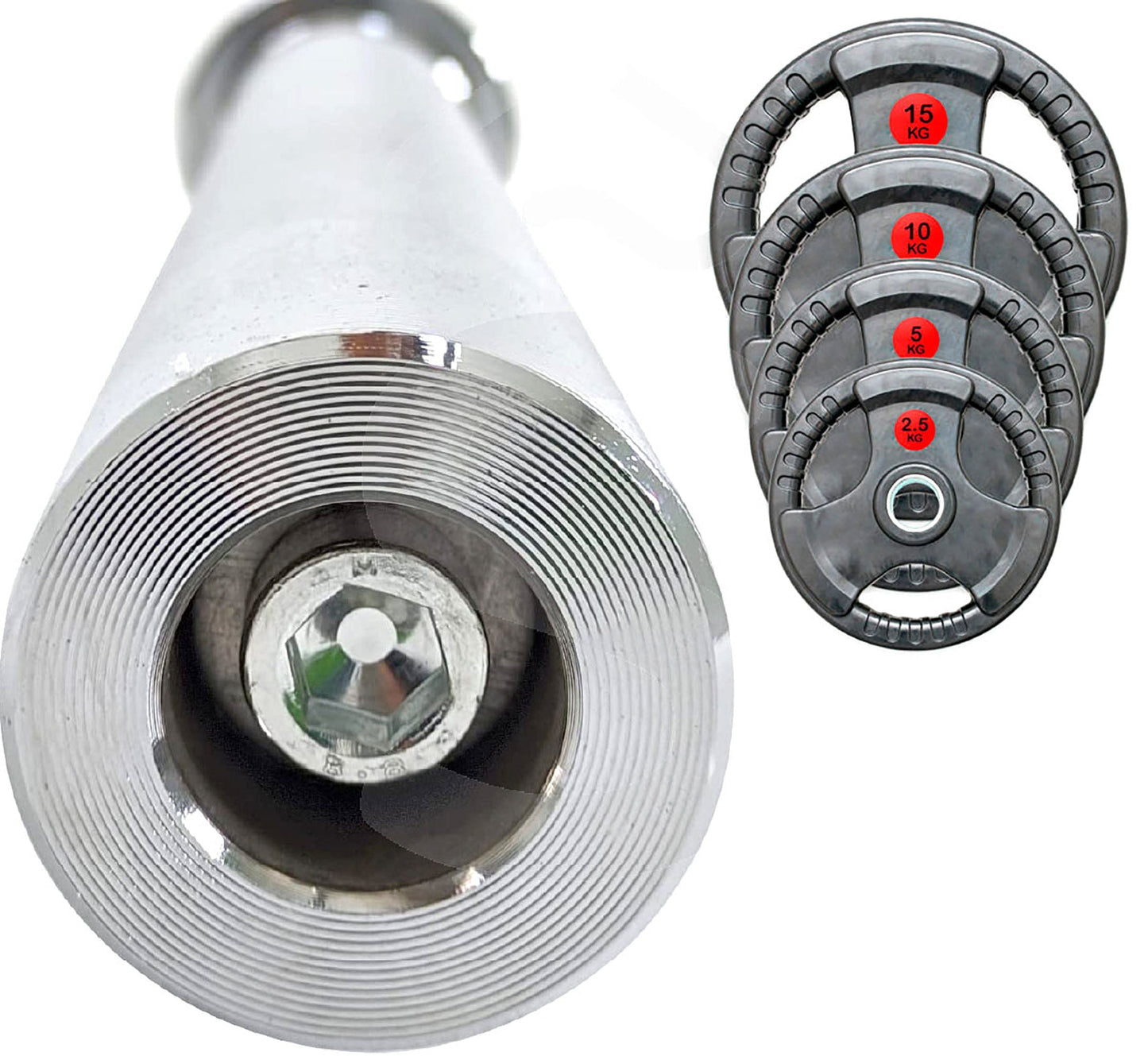 Barra Olimpica Cromada B400 Para Halterofilia Fitness Shang's | Tienda Deportivashangs.mx