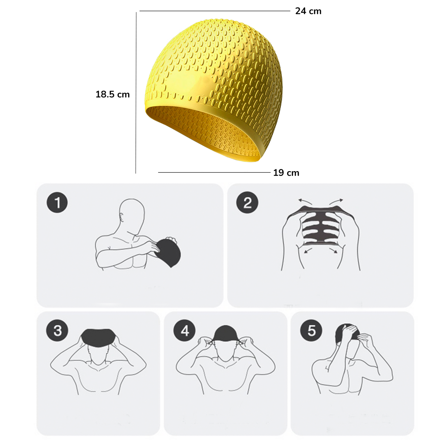Gorra De Natación Para Adulto Diseño Escamas Shang's | Tienda Deportiva
