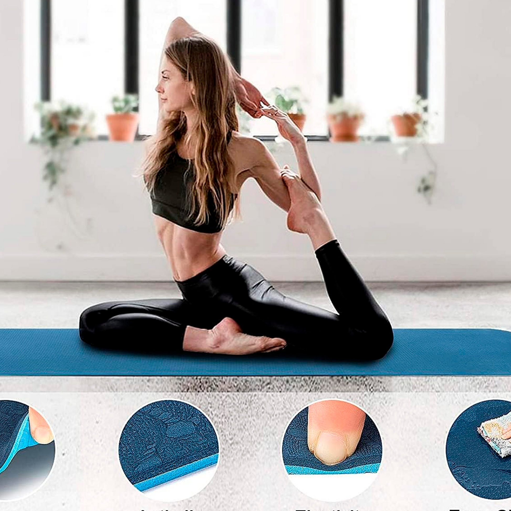 Tapete Para Yoga TPE 8MM 80CM Shang's | Tienda Deportivashangs.mx