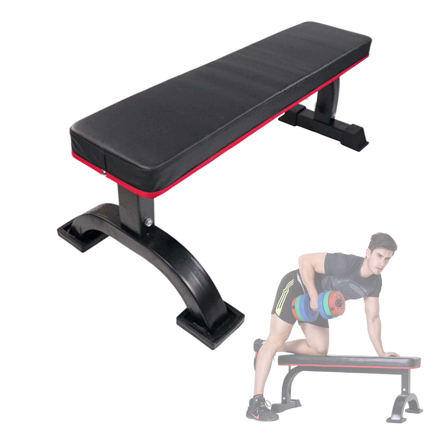 Banco Plano Reforzado Para Pesas Gym O Casa Shang's