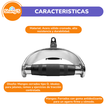 Agarre Maneral De Polea Para Espalda De Agarre D P447-2 Fitness Shang's