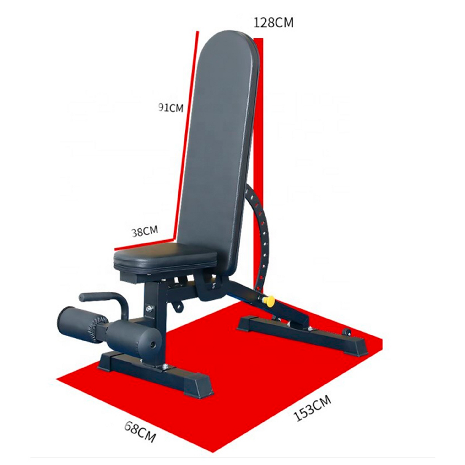 Banco reclinable para gimnasio 2025