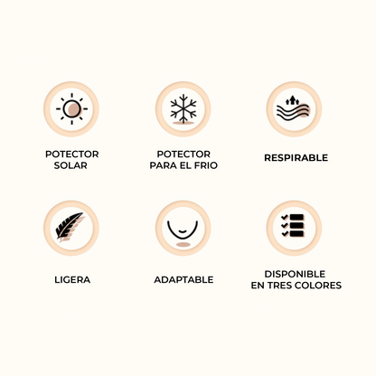Cubre Rostro Con Protección UV Para Ciclismo Shang's