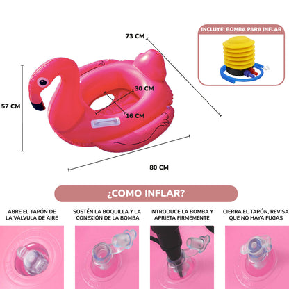 Flotador Inflable de Flamingo Junior Shang's | Tienda Deportivashangs.mx