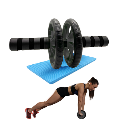 Rueda Abdominal Doble con Tapete Antideslizante Shang's
