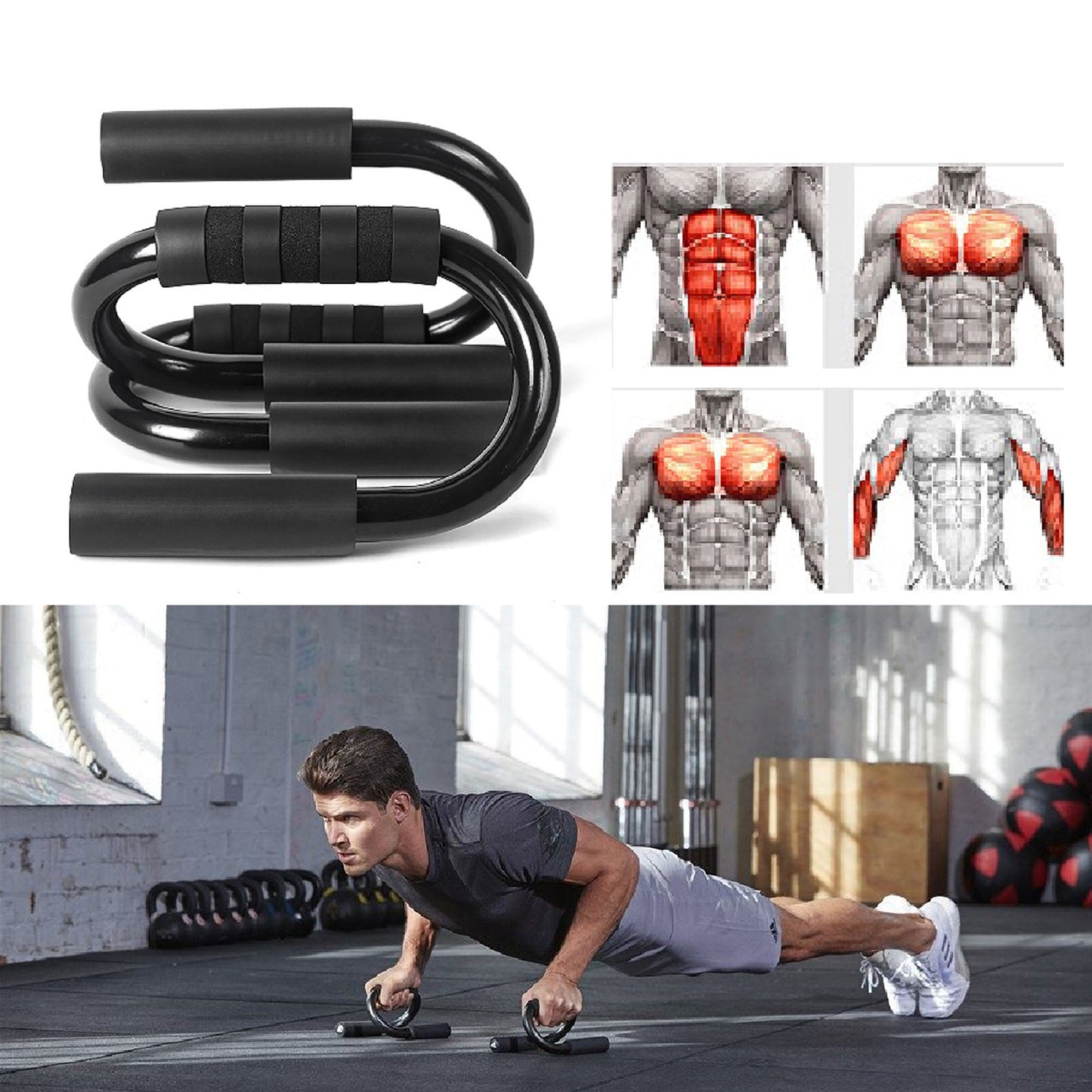 Par De Push Ups Tipo S Fitness Shang's | Tienda Deportivashangs.mx