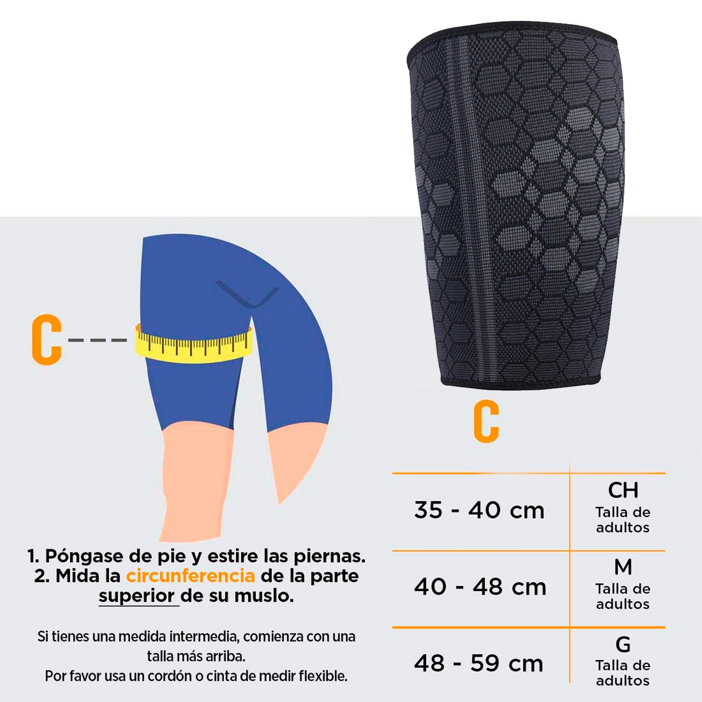 Protector De Muslo Fitness Shang's | Tienda Deportivashangs.mx